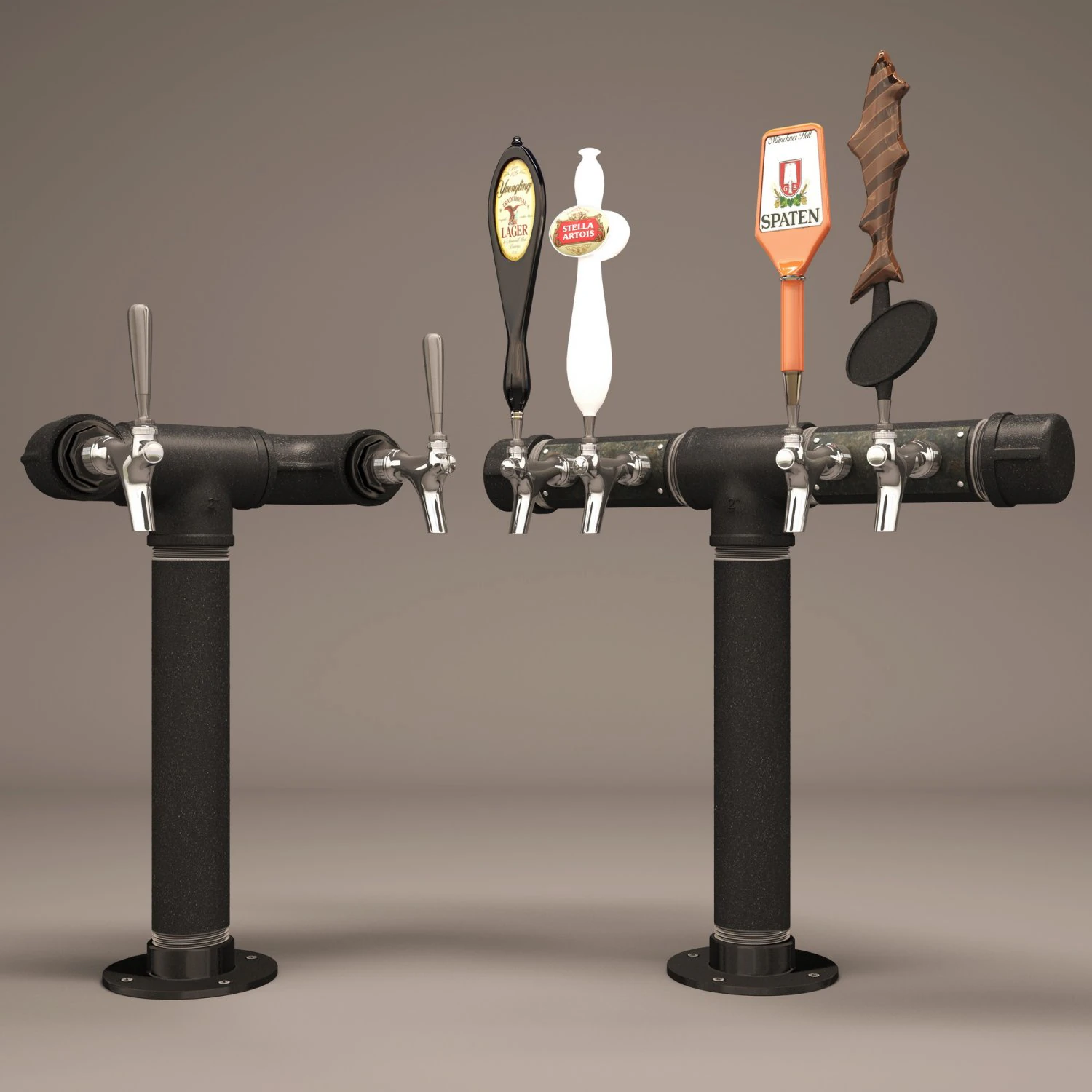 beer tower 3D Model .c4d .max .obj .3ds .fbx .stl .blend 