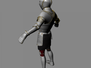 medieval knight-armor with two-handed sword 3D मॉडल