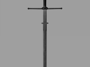 medieval knight-armor with two-handed sword 3D मॉडल