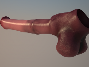 horse penis remaster Modelo 3D