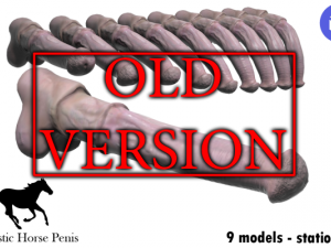 horse penis remaster Modelo 3D