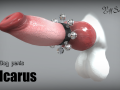 dog penis icarus Modelo 3D
