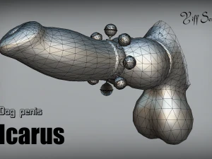 dog penis icarus 3D Model