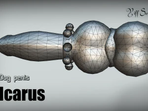 dog penis icarus 3D Model