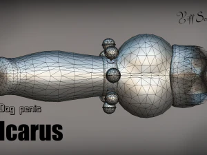 dog penis icarus 3D Model