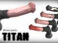 horse penis titan Modelo 3D