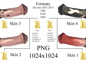horse penis titan Model 3D