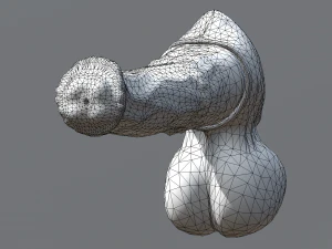 cavallo pene titano Modello 3D