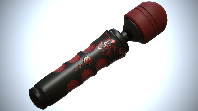 magic wand red Model 3D .c4d .max .obj .3ds .fbx .stl .blend 