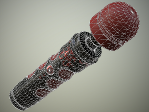 magic wand red Model 3D
