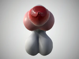 dog penis classic 3D Model