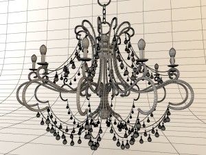 crystal chandlelier 3D Модель