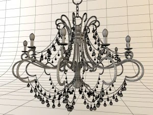 crystal chandlelier 3D Model