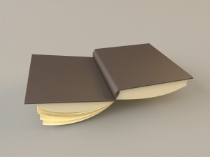 open book 3D 모델