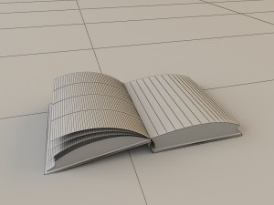 open book 3D 모델