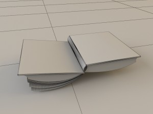 open book 3D 모델