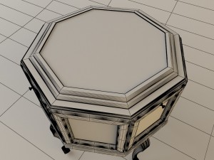 round cupboard 3D मॉडल