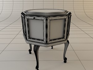 round cupboard 3D मॉडल