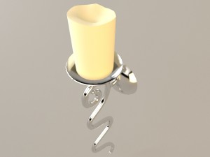 suspended candlestick holder Modello 3D