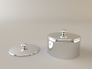 tea set with teapot 3D Модель