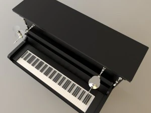 pianoforte verticale Modello 3D