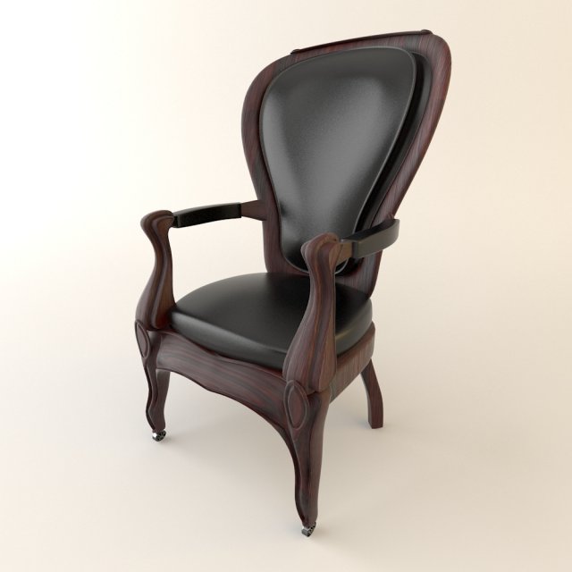 vintage armchair Modèle 3D .c4d .max .obj .3ds .fbx .stl .blend 
