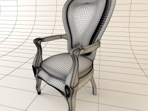 vintage armchair Modèle 3D
