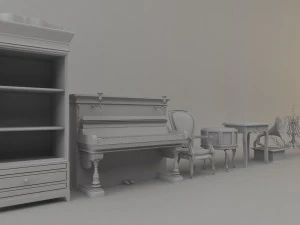 juego de comedor Modelo 3D