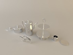 dining room set 3D मॉडल