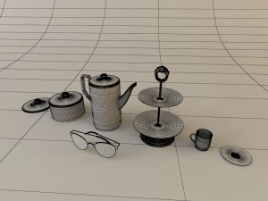 juego de comedor Modelo 3D