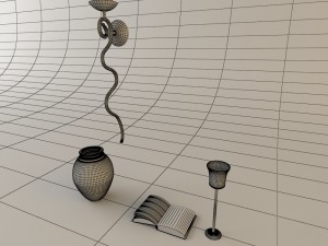 dining room set 3D मॉडल