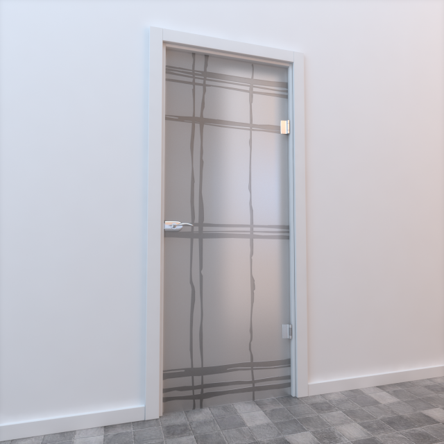 glass door standart 001 3D Model .c4d .max .obj .3ds .fbx .stl .blend 