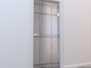 porta de vidro padr&atilde;o 001 Modelo 3D