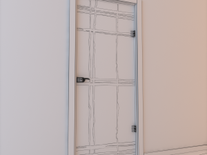 glass door standart 001 3D Model