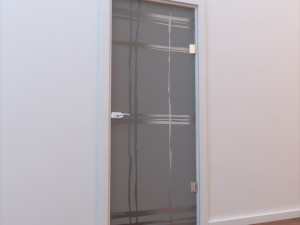 glass door standart 001 3D Model