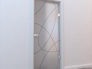 padr&atilde;o de porta de vidro 002 Modelo 3D