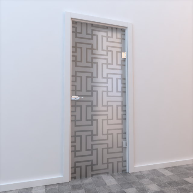 glass door standart 004 3D Model .c4d .max .obj .3ds .fbx .stl .blend 