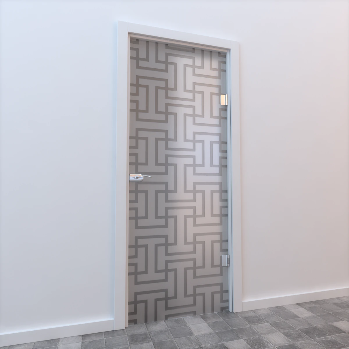 glass door standart 004 3D Model .c4d .max .obj .3ds .fbx .stl .blend 
