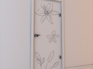 glass door standart 005 3D Model
