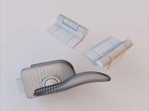 glass door standart 005 3D Model