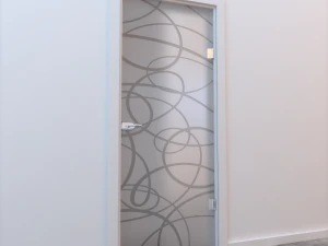 porta de vidro padr&atilde;o 008 Modelo 3D