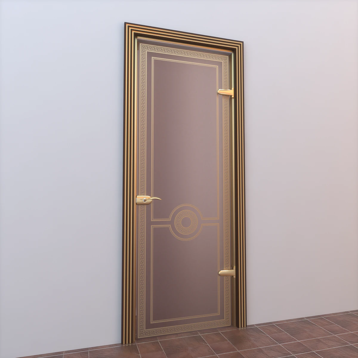 glass door standart 009 3D Model .c4d .max .obj .3ds .fbx .stl .blend 