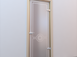 glass door standart 009 Modèle 3D