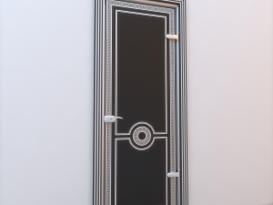 glass door standart 009 Modèle 3D