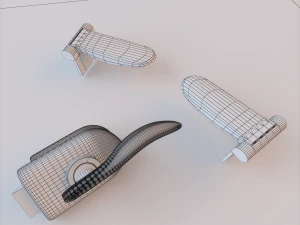 glass door standart 009 3D Model