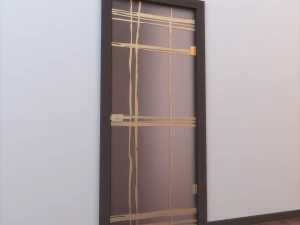 porta de vidro monobloco 001 Modelo 3D