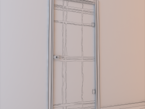 glass door monoblock 001 3D 模型