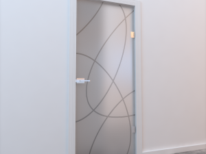 glass door monoblock 002 3D Модель