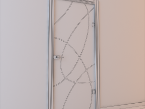 glass door monoblock 002 3D Модель