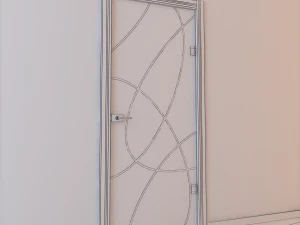 glass door monoblock 002 3D Model